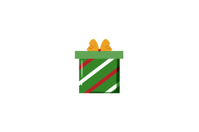 Yellow Band Gift Christmas Icon