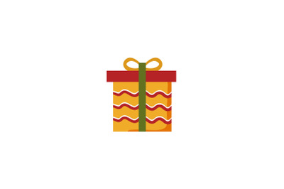 Wave Pattern Gift Christmas Icon