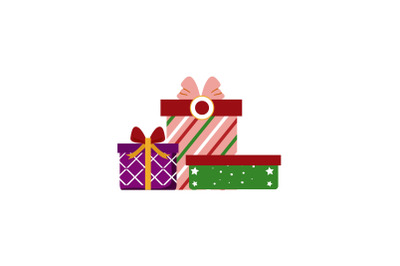 Gifts Bundle Christmas Icon