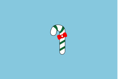 Banded Peppermint Christmas Icon