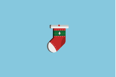 Diamond Pattern Sock Christmas Icon