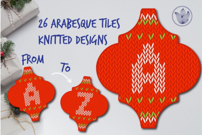 Arabesque Tiles knitted designs, Ugly Christmas sweater