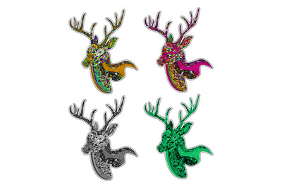 colorful deer