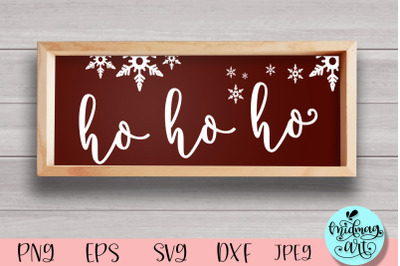 Ho ho ho wood sign svg, christmas sign svg