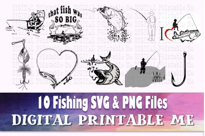 Fishing svg bundle&2C; fisherman line art&2C; illustration&2C; silhouette&2C; PNG&2C;