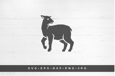 Lamb icon isolated on white background vector illustration. SVG, PNG,