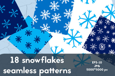 18 simple Christmas seamless patterns and Digital Paper