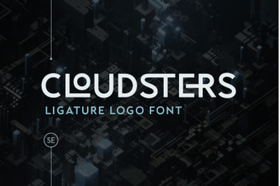Cloudsters - Ligature Logo Font