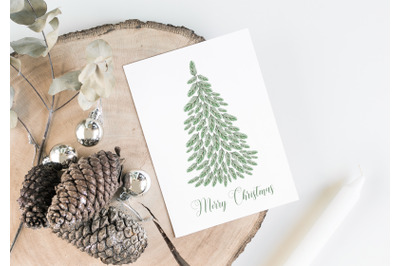 Printable Christmas Card, Merry Christmas, pure Christmas