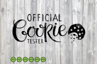Official Cookie Tester SVG. Christmas SVG DXF PNG
