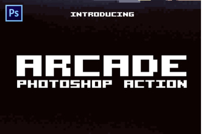 Arcade 8-bit Pixel Photoshop Action