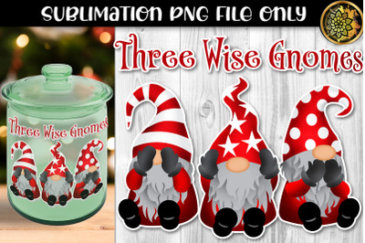 Christmas Gnome The Three Wise Gnomes Sublimation PNG Clipart