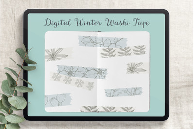 Winter And Christmas Digital Washi Tapes