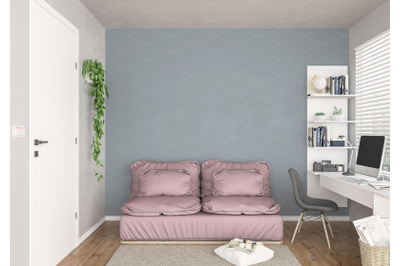 Interior scene artwork background interior mockup