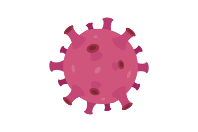 Virus microorganism bacteria, 2019-ncov flu icon, respiratory pathogen