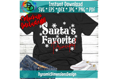 Principal SVG, Principal Cut File, Principal Quote, Santa&#039;s favorite P