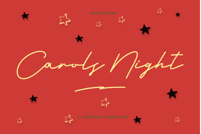 Carols Night Christmas Theme Font