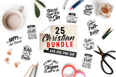 Christian Quotes SVG Faith Bundle