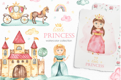 Little princess watercolor