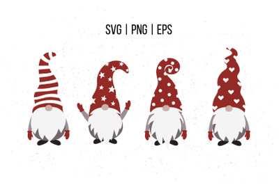 Christmas Gnome SVG, Scandinavian Gnome Clipart