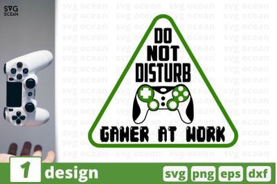 Do not disturb gamer at work