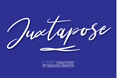 Juxtapose Script Font