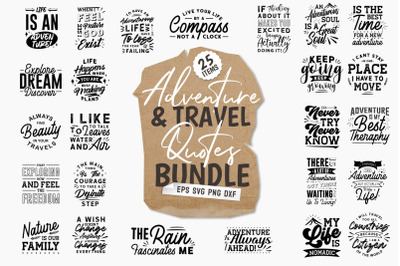 Adventure Travel Quotes SVG Bundle