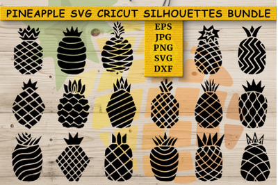 Pineapple SVG | Cricut | Summer Stamp Silhouettes Bundle