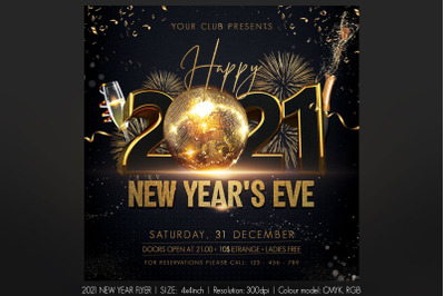 2021 New Year Party Flyer