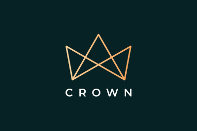 modern crown logo in a luxury style