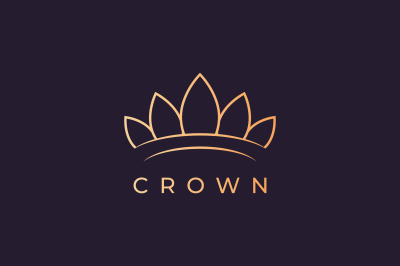 crown logo with luxury and modern style