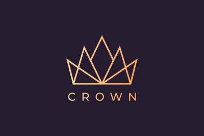 crown logo with luxury and modern style