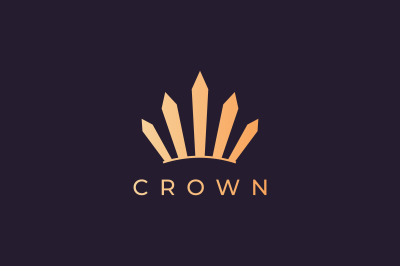 crown logo with luxury and modern style