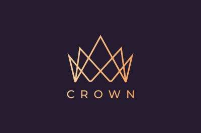 crown logo with luxury and modern style