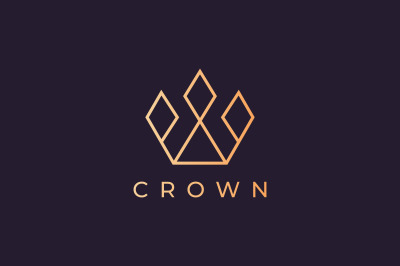 crown logo with luxury and modern style