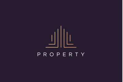 luxury apartment logo in modern style