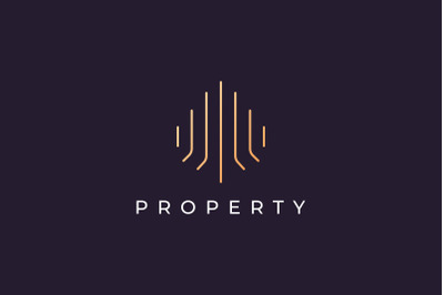 classy real estate logo template