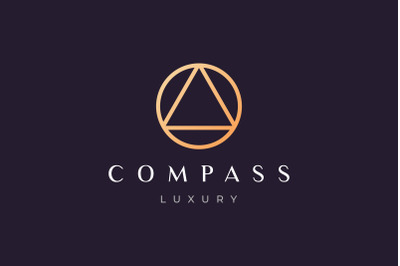 compass logo with luxury style