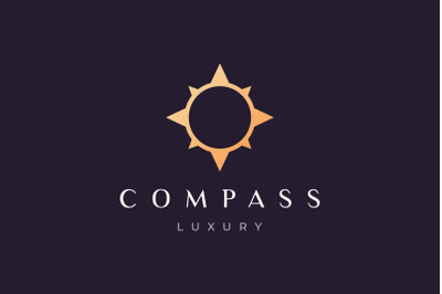 compass logo with luxury style