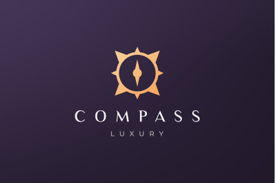 compass logo with luxury style