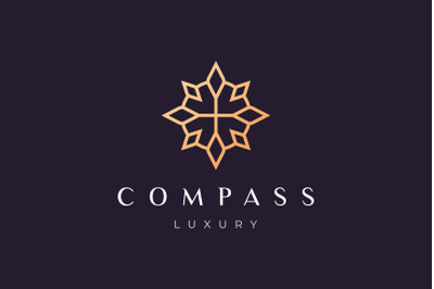 compass logo with luxury style