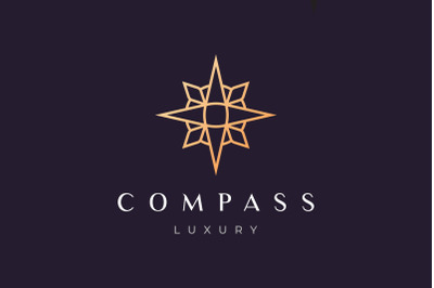 compass logo with luxury style