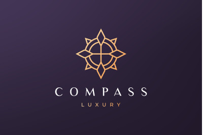 compass logo with luxury style