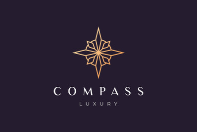 compass logo with luxury style