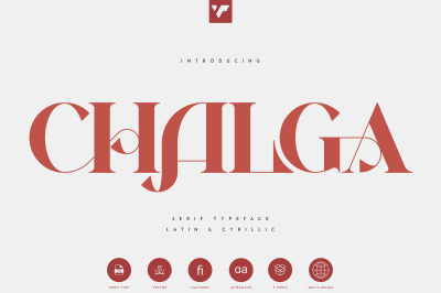Chalga - Serif Typeface &28;3 weights&29;