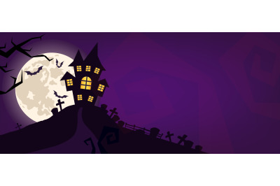 Halloween scary vector background