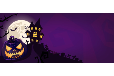 Halloween scary purple vector background