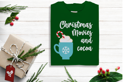 Christmas Movies and Cocoa | SVG | PNG | DXF | EPS