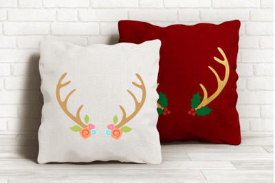 Decorated Antlers | SVG | PNG | DXF | EPS