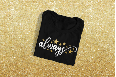 Always with Stars | SVG | PNG | DXF | EPS